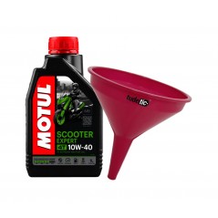 TUDETIC Kit Aceite de Motor + Embudo SCOOTER EXPERT 4T 10W40 MB 1L KT-253