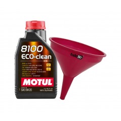 TUDETIC Kit de Aceite Motor + Embudo 8100 ECO-CLEAN 0W20 KT-291
