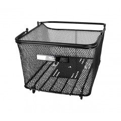 XLC Cesta trasera bicicleta con placa adaptadora MIK BA-B10 5:1 25L 420/325X330/240X250 MM 2502122020