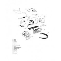 ARAI Ventilación superior para casco (IC 5) SZ R VAS) 8006265005