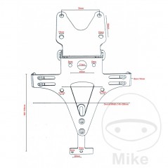 JMP Universal license plate holder 765.02.69