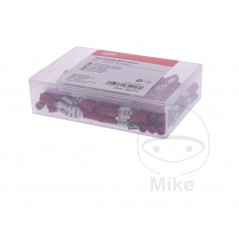 JMP Pack of 100 flat plug female cable connectors 0.5-1.5 6.3 MM ALTN: 1580815 158.07.71