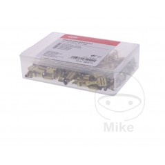 JMP Pack of 100 flat plug female cable connectors 1.0-2.5 6.3 MM ALTN: 1580833 158.07.77