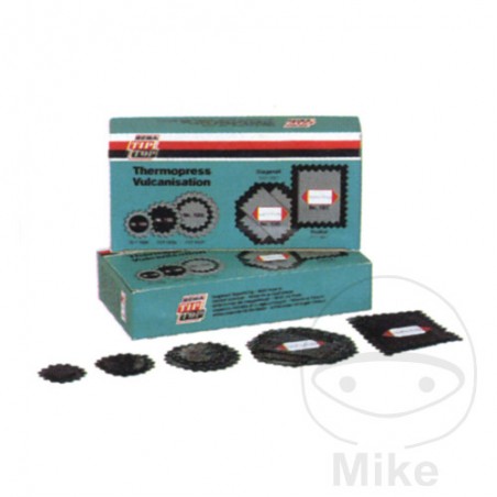 TIP-TOP Parche térmico reparación rápida pinchazos para cubierta neumático diagonal 170 Ø70 MM THERMOPRESS 519.10.77