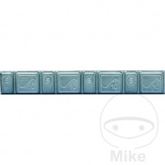 HOFMANN Pack of 100 lead bar adhesive weights for motorcycle rims 4X 5 GR + 10 ALTN: 5197280 519.28.36