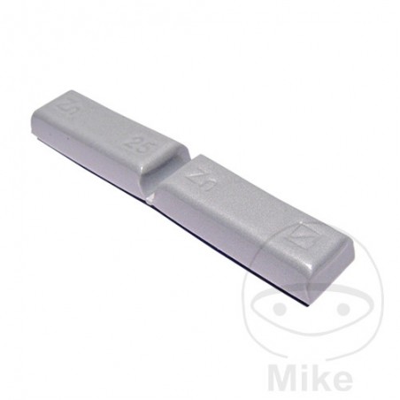 Pack 25 pesos adhesivos barra cinc para llanta moto GR 736.10.25