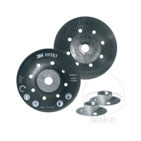 3M Plato soporte disco abrasivo de fibra 115 MM M14 FIBER 501C 564.58.90