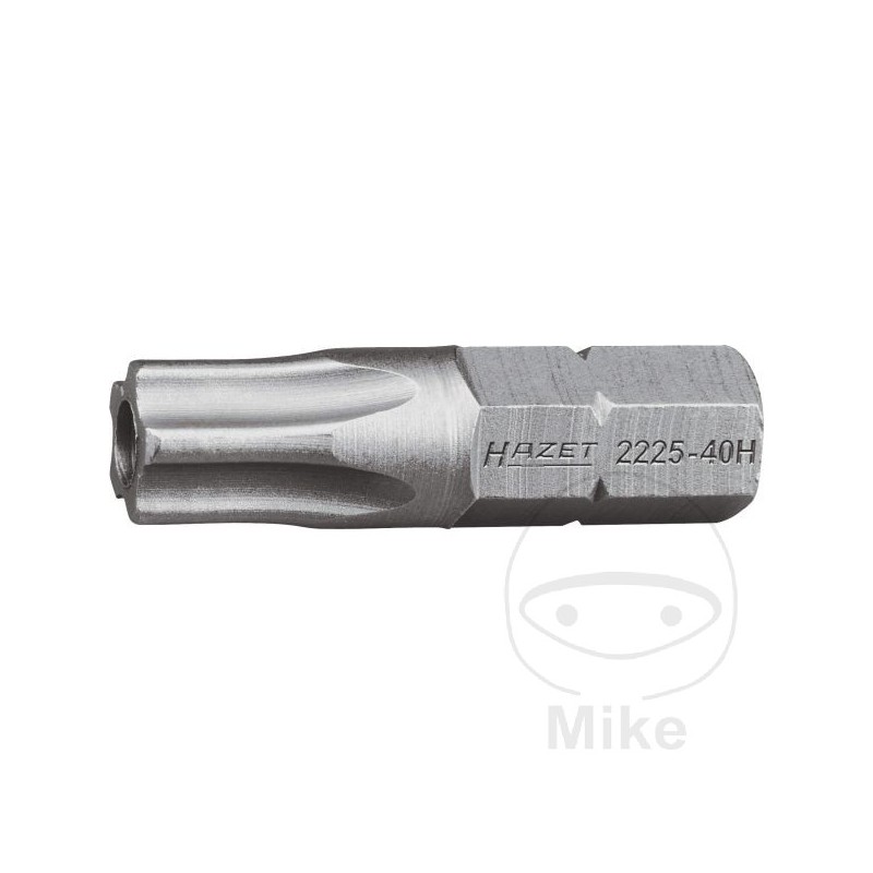 HAZET 5 star tip with hole 20H 1/4 25 MM 1/46.3 632.10.52