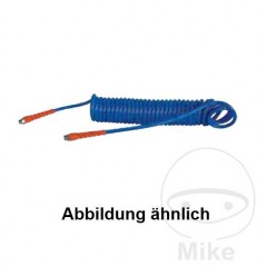 Manguera en espiral de aire comprimido con boquilla PU 12X8 7.5 M 656.23.83