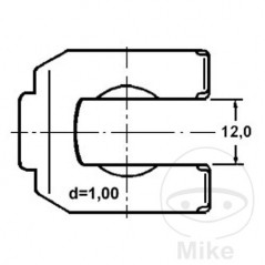 Soporte para latiguillo de freno MQ 4420303 4421293