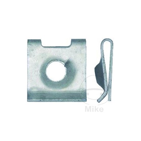 Pack 10 tuercas de chapa metalicas carroceria acero 6.3 MM 481.01.76