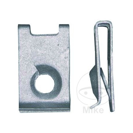 Pack 10 tuercas de chapa metalicas carroceria acero 6.3 MM 481.01.80