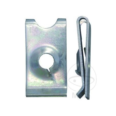 Pack 10 tuercas de chapa metalicas carroceria acero 6.3 MM 481.01.82