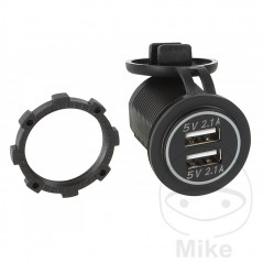 Cargador usb doble para instalación 12V/24 VOLT 2X 2.1A 1940864