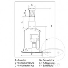 AC HYDRAULIC maneuvering jack AX 8-220 6630297