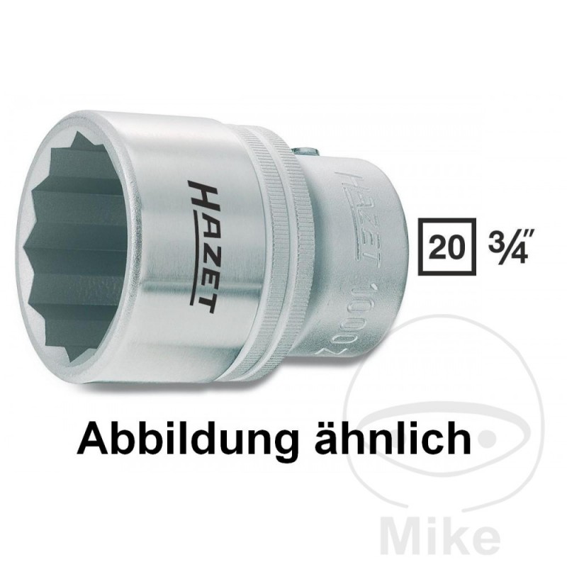 HAZET Llave de vaso bihexagonal 3/4 30 MM 55 605.79.21