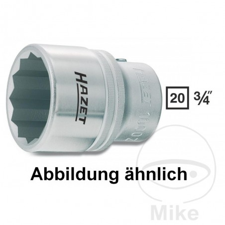 HAZET bihexagonal socket wrench 3/4 38 MM 65 605.79.62