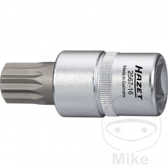 HAZET Screwdriver Bit for Oil Service MULTIDENT 1/2 M16 606.25.82