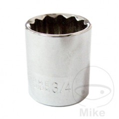 JMP Bihexagonal socket wrench with 12 edges 3/8 3/4 722.55.10