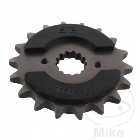 JT SPROCKETS Transmission pinion with rubber 18 TEETH 530 726.03.90
