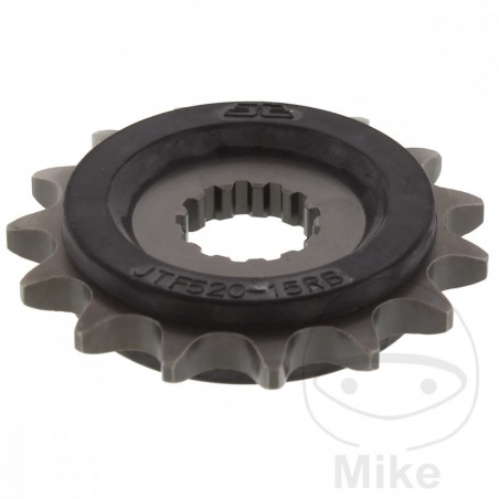 JT SPROCKETS Transmission pinion with rubber 15 TEETH 525 726.03.95