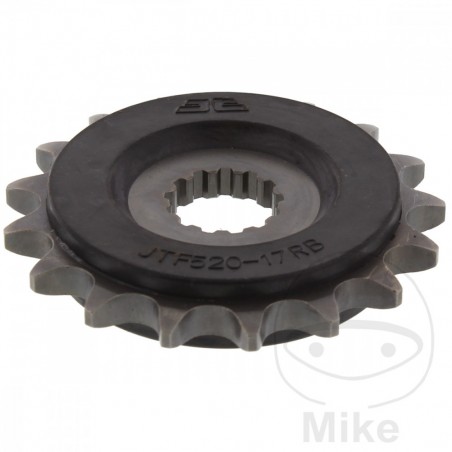 JT SPROCKETS Transmission pinion with rubber 17 TEETH 525 726.03.97