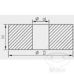 KAYABA Compression piston for shock absorber 50 MM 773.11.56