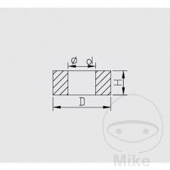 KAYABA Tuerca de seguridad para horquilla 12X19X8 773.06.40