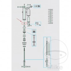 KAYABA Tuerca de seguridad para horquilla 12X19X8 773.06.40