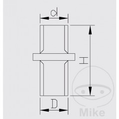 KAYABA Valve with O-ring 8X8X21 773.06.60