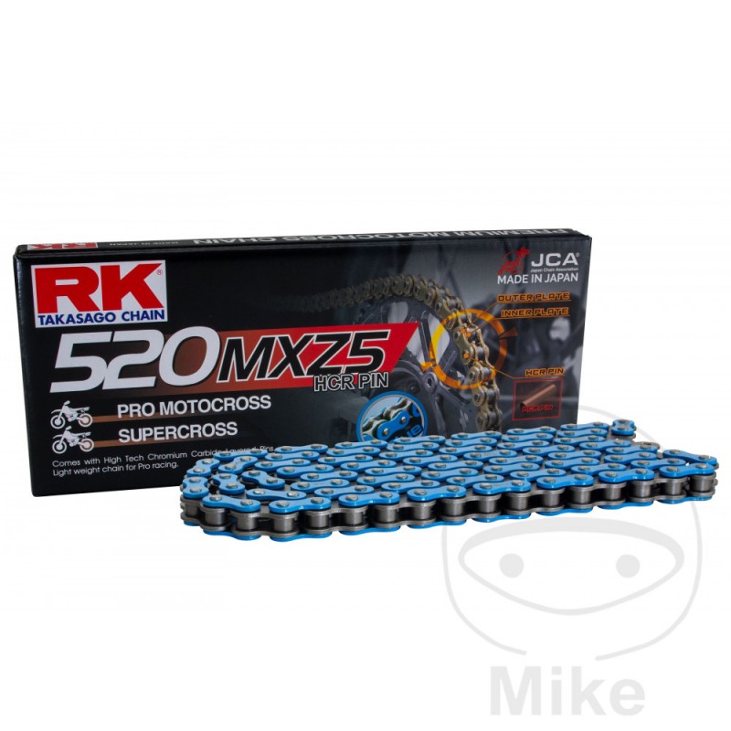 RK Cadena de moto abierta con enganche clip sin retén 520MXZ5/112 7250823