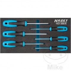 HAZET Kit 6 destornilladores con inserto para carro de herramientas 606.00.33