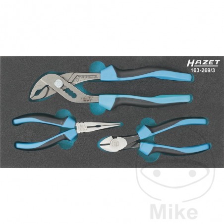 HAZET Kit of 3 pliers with insert for tool cart 606.00.38