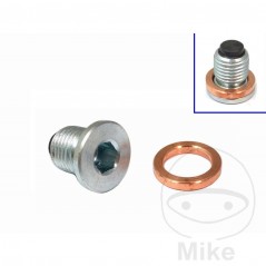 JMP Tornillo magnético de drenaje aceite titanio con junta M14X1.50 MM 723.10.37