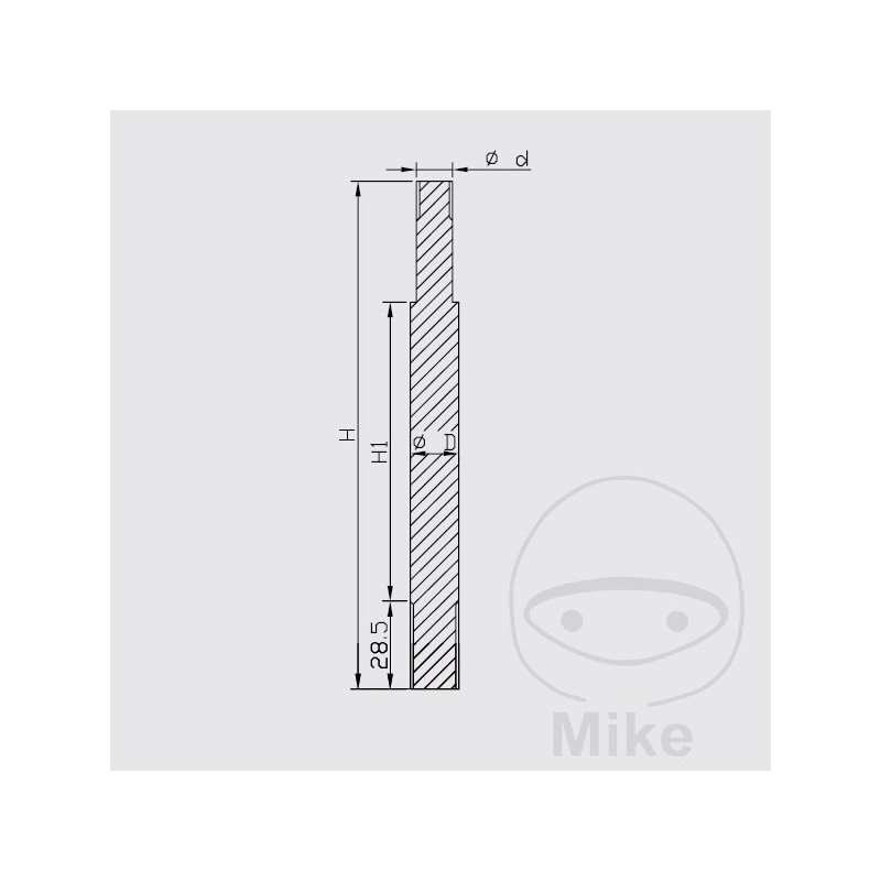 KAYABA Motorcycle shock absorber piston rod 773.11.97