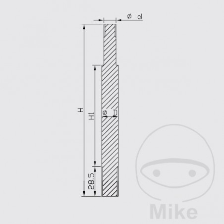KAYABA Motorcycle shock absorber piston rod 773.11.97