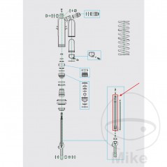 KAYABA Motorcycle shock absorber piston rod 773.11.97
