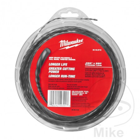MILWAUKEE Cuerda de corte para cortadora césped 2.4 MM X 76 M 6850192