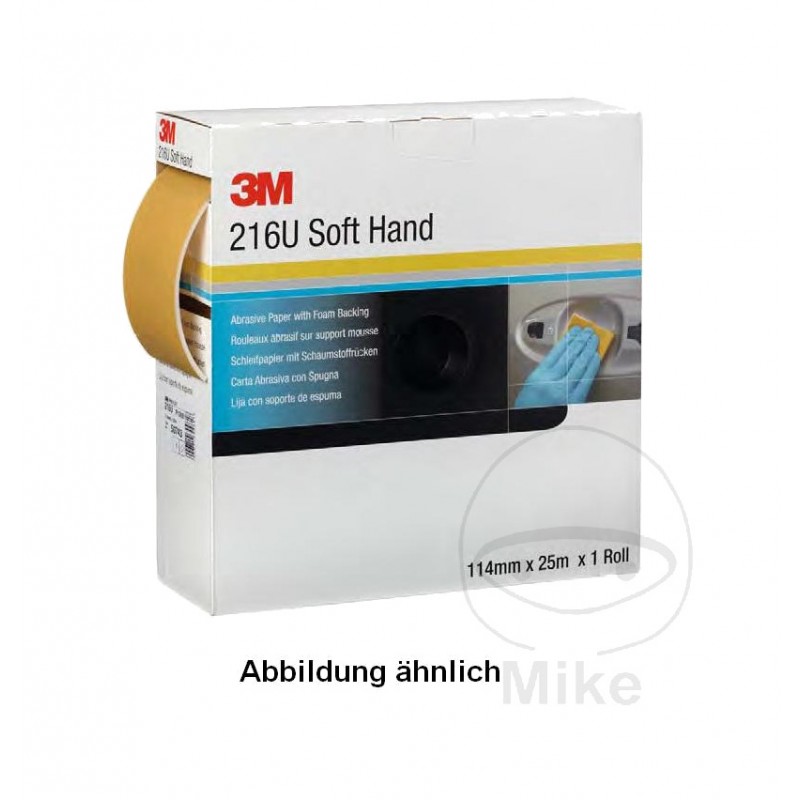 3M soft sandpaper roll K400 115 MMX25 M 216U 564.66.09