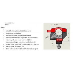 GILLES Alzas de manillar ajustables TOOLING 42200314