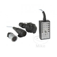 Comprobador de enchufes remolque 7 y 13 polos 12V 5M 609.11.36