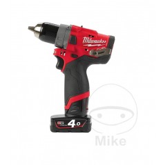 MILWAUKEE Taladro-atornillador con batería recargable 12V M12 FDD2-402X 6850319