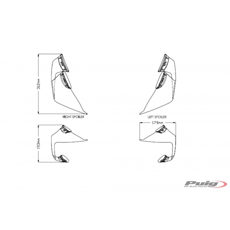PUIG Front spoiler GP 20522