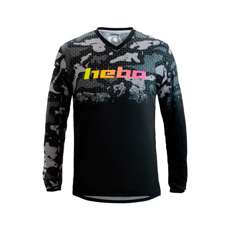 HEBO Enduro cross offroad trial t-shirt PRO V CAMO JUNIOR HE2139N