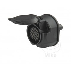 13-pole plug with rear fog light disconnection contact + rubber gasket 12V 1460047