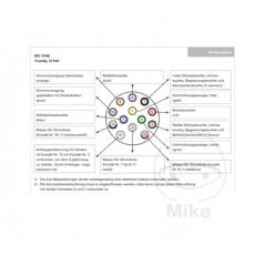 13-pole plug with rear fog light disconnection contact + rubber gasket 12V 1460047