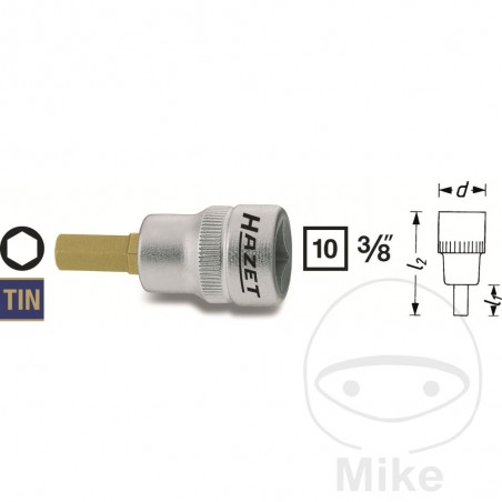 HAZET Allen screwdriver bit 3/8 5 MM 43.5 605.23.51