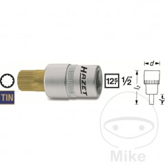 HAZET screwdriver bit MULTIDENT 1/2 M16 60 MM 605.52.14