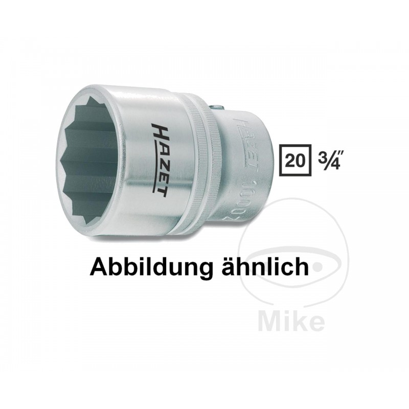 HAZET bihexagonal socket wrench 3/4 36 MM 61 605.80.10