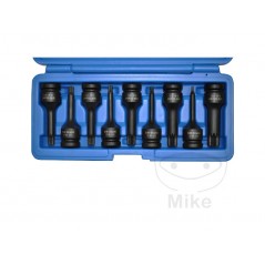 Juego 9 puntas de destornillador reforzados MULTIDENT 75 MM M4-M16 605.96.53